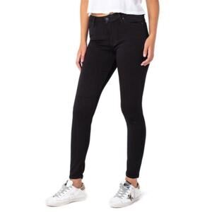 NWOT Celebrity Pink Jeans Mid Rise Skinny Black Denim Plus Size 15/32 Women's
